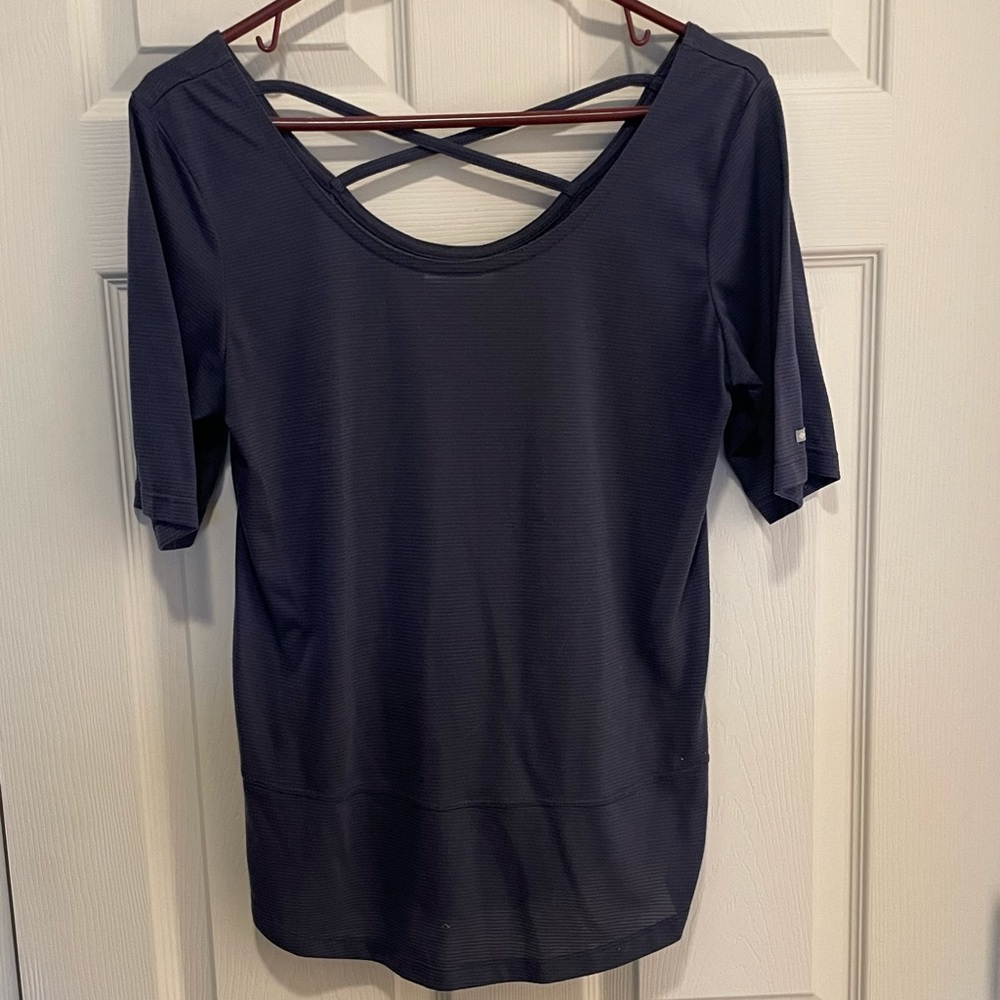 Columbia shirt with cross straps on back